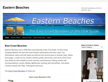 Tablet Screenshot of eastern-beaches.com