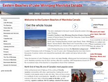 Tablet Screenshot of eastern-beaches.mb.ca